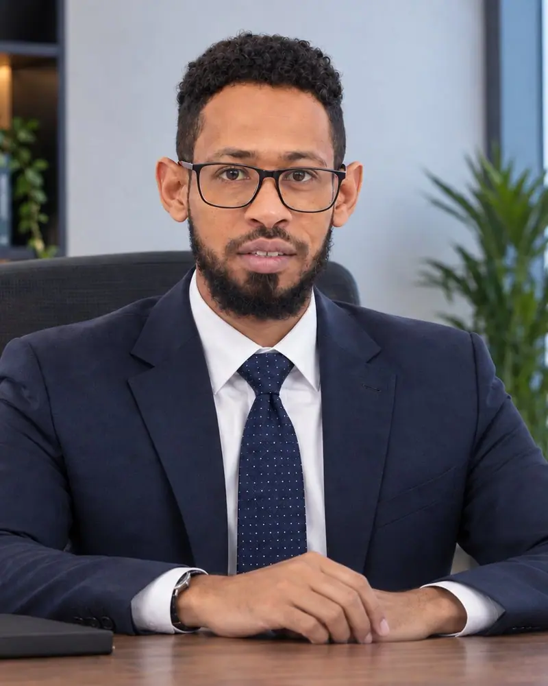 المؤسس والرئيس التنفيذي لبرو كاونت في مكتبه بأبوظبي